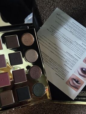 tarte Eye Shadow Palette — Pink, Green & Neutral Shimmers